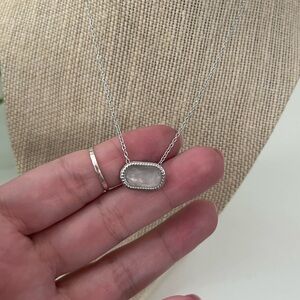 NWT Tocara Rose Quartz Adjustable Debbie Necklace